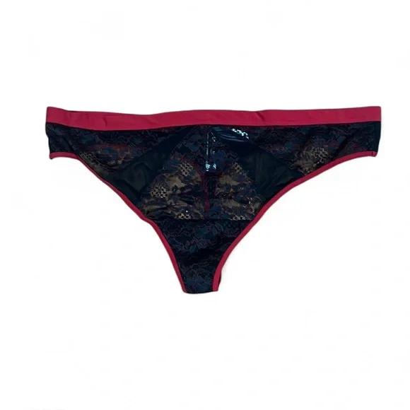 5/$25
Adore Me Panty Sz4XL 1021 Black/Red Lace Thong Feminine Fairy Cottagecore - Picture 1 of 5